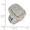thumbnail image 3 of Sterling Silver with 14ky Diamond Ring, 3 of 3