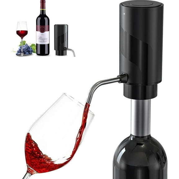 XZKING Wine Aerator Electric Wine Decanter Automatic Wine Aerator, One Touch Wine Dispenser Wine Pourer with USB Rechargeable