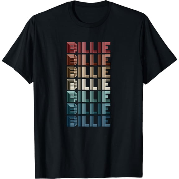 Retro Personalized BILLIE First Name T-Shirt