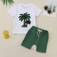 thumbnail image 4 of Toddler Boys Clothes Baby Boy Outfit Sets Baby Boy Summer Clothes 12 18 24 Month 3T 4T 5T Toddler Boy Outfits Dinosuar Set Gibobby(18-24 Months,Green), 4 of 8