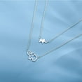 thumbnail image 6 of APSVO 18K White Gold Plated Elephant Mother Daughter Necklace Matching Jewelry Set for Women Mom Mommy Grandma Granddaughter Pendant Chain Accessories Stuff Age Birthday Mother's Day Jewelry Gifts, 6 of 6