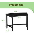 thumbnail image 5 of Metal Curved Fire Pit Bench Set of 4, Outdoor Fire Pit Seating, Steel Backless Outside Bench for Garden, Patio, Porch, Backyard, Plant Stand, Heavy Duty Plant Holder, Style 1, Black, 5 of 8