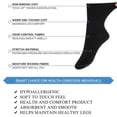 thumbnail image 2 of MD FootThera Men's Bamboo Dress Socks 4 Pack Crew Business Sock, 2 of 7