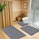 thumbnail image 4 of Alfombras Trajes Esponja Densidad 25D Juego de 3 Alfombrillas de Baño Absorbentes Grandes Decoración del Hogar Alfombrilla de Baño Antideslizante Suave y Cómoda Manta de Baño Premium Gruesa Lavable Fá, 4 of 8