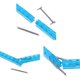thumbnail image 3 of Proector de Protectores de patines Zulema ajustables suaves Universal hockey azul, 3 of 5