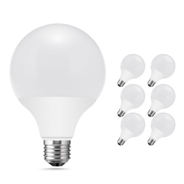 G25 Globe LED Light Bulbs, Dimmable, 9W(60W Equivalent), 5000K Daylight
