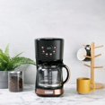 12 Cup Black/Copper Retro Style Drip Coffee Maker with Strength