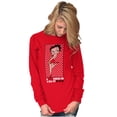 thumbnail image 2 of Betty Boop Cutie Retro Cartoon Cool Women Plus Size Long Sleeve Tee Brisco Brands 3X, 2 of 4