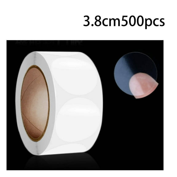 CCOCC 500 Pcs Sticker Paper Self-Adhesive Round Direct Thermal Labels Multi Purpose Roll Sticker Labels for DIY QR Code 1.4"