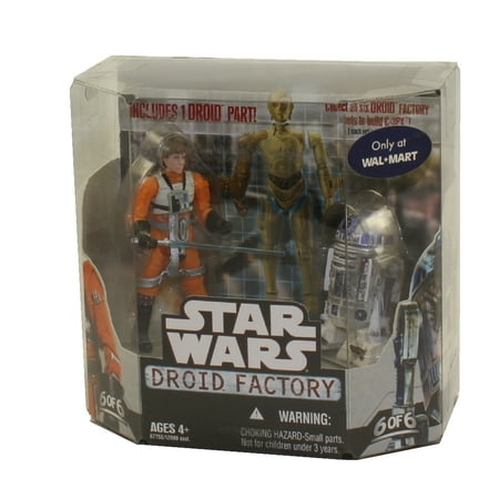 Star Wars - Droid Factory Action Figure Set - LUKE SKYWALKER & R2-D2 (6 of 6) *Walmart Exclusive*