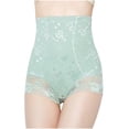 thumbnail image 2 of Itsame Lingerie Underpants for Womens Panties Lift Buttocks Breathable Mesh Gauze High Waist Breathable Underwear Green Size 3XL, 2 of 6