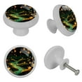 thumbnail image 4 of Firefly Glow-in-the-Dark Round Drawer Pulls, 4-Pack - Fluorescent Cabinet & Dresser Knobs - Suitable for Cabinets, Wardrobes, 4 of 6