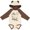 Natural & Brown w Ears, variant on Inktastic Gigi's You Say Alpaca My Bags Boys or Girls Long Sleeve Baby Bodysuit
