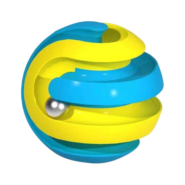 B Fidget Spinner Cube With Maze Tracks Stress Buster For Kids And Adults Portable Brain Teaser Toy Spatial Thinking Aid