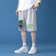 thumbnail image 4 of Anime Printed Chainsaw Man Shorts Man Woman Oversized New Casual Shorts with Drawstring Loose Summer Beach Short Pants, 4 of 4