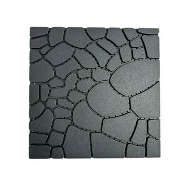 44pcs Stone texture 12" Patio Deck Tiles , Easy and Quick Installation DIY Module Interlocking Decking Tiles Floor Tile,Court Tiles for Porch Poolside Balcony Backyard ,DARK GRAY