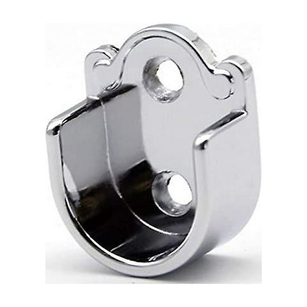 Augiimor 4 Soportes De Barra De Armario De 1 Pulgada De Diámetro, De Acero Inoxidable, Soporte De Brida De Barra De Armario Para Armario, Barra De Cortina De Ducha