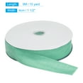 thumbnail image 2 of Unique Bargains Velvet Ribbon 1 1/2 Inch x 10 Yard Single Face Spool Silky DIY Crafts Gift Wrapping Bow Decoration Light Green, 2 of 5