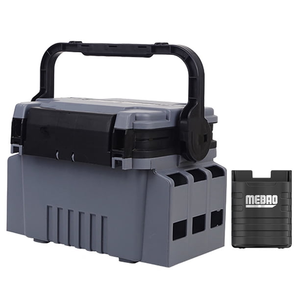 Caja de Cebo de Pesca WDOplteas 2 Capas Gran Capacidad Con Portavasos