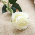 thumbnail image 3 of Asisol Artificial Rose Flowers, 10PCS Realistic Fake Silk Flowers with Long Stem for Bridal Wedding Bouquet Centerpieces Birthday Party Garden Floral Arrangement Valentine's Day (White), 3 of 7