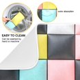thumbnail image 2 of Yayeee Dish Drying Mat for Kitchen Counter 16"x18" Microfiber Absorbent Pad, Gray Checkered Pattern, 2 of 7