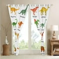 thumbnail image 4 of Erosebridal Curtains,Dino 38x45 inch Blackout Curtains,Dinosaur,Set of Ancient Dinosaur Curtains & Drapes,Jungle Animal Window Curtains 2 Panels Wrinkle Free, 4 of 6