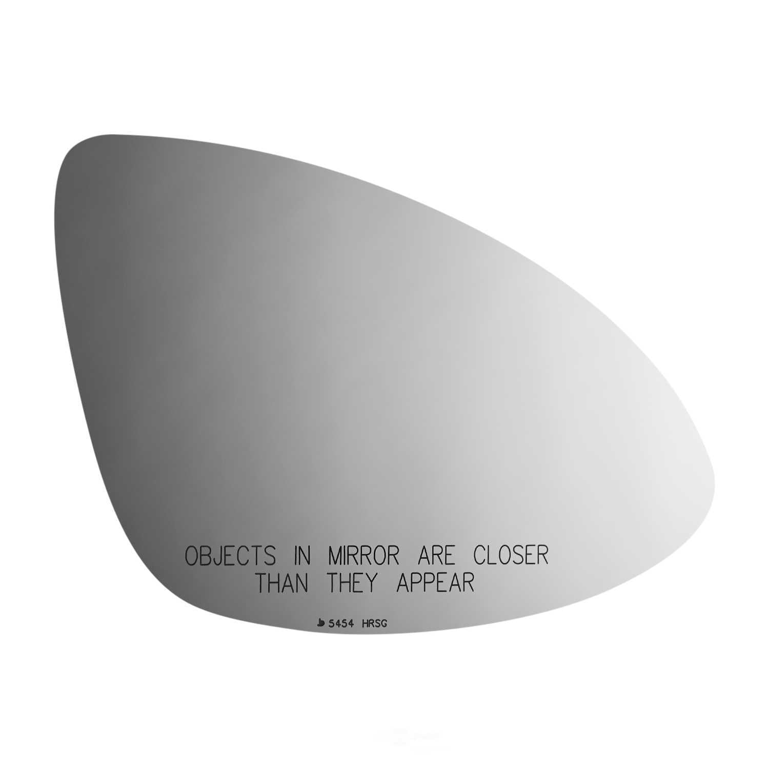 Burco Side View Mirror Replacement Glass with Motor Mount Plate - Clear Glass - 5454HRSG