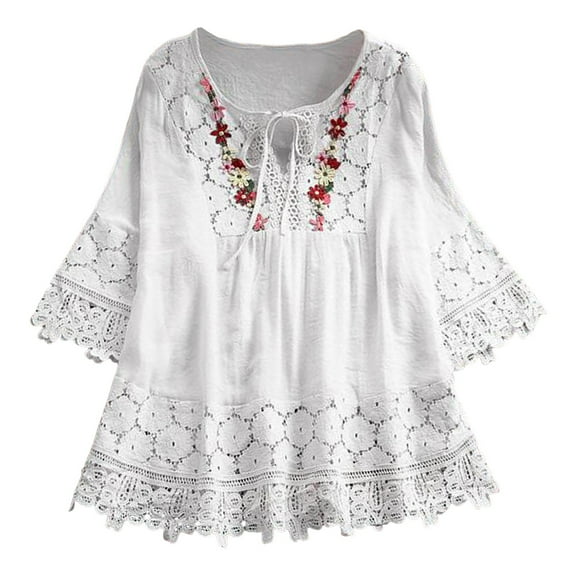 Women Blouses Summer Short Shirt Ladies Winter Shirts Long Sleeve Shirts with Pocket Casual Dressy Tops for Women Comfortable Memory Foam Womens Athletic Long Sleeve Ladies Clothes plus White S