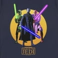 thumbnail image 2 of Women's Star Wars: Tales of the Jedi Lightsaber Jedis Graphic Tee Navy Blue Large, 2 of 4