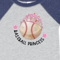thumbnail image 4 of Inktastic Baseball Princess Tiara Girls Baby Bodysuit, 4 of 5