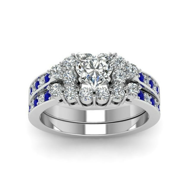 Awdenio Luxury Shiny Jewelry Full Diamond Rings Wedding Bridal Rings Promise Rings