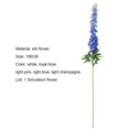 thumbnail image 2 of Mosey Fake Delphinium Flower Eco-friendly 1Pc Ornamental Artificial Delphinium Flower Home Decor Creative for Hotel, 2 of 7