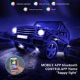 thumbnail image 1 of Luz de chasis de coche 4/6/8 en 1 lámpara de bajo brillo de coche RGB para Jeep Off-Road Truck Boat, 1 of 4