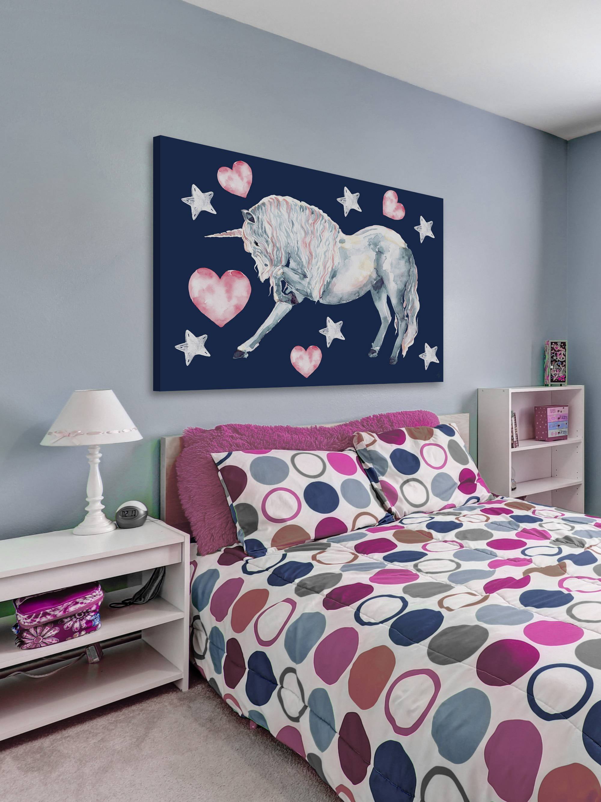 Marmont Hill Superstar Unicorn Canvas Wall Art