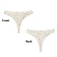 thumbnail image 3 of Fotbe Elegant Gold Leaf Pattern Tanga Sin Costuras para Mujer con Estampado – Panties Invisibles, Transpirables y Cómodos para Uso Diario-Large, 3 of 6