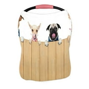 ABPHQTO Row Dogs Ongue Wood White Nursing Cover Baby Breastfeeding Infant Feeding Cover Baby Car Seat Cover Infant Stroller Cover Carseat Canopy Breathable