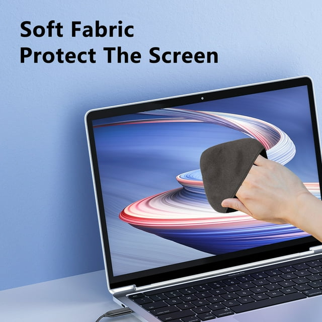 Computer Cleaning Napery Laptop Screen Cleaning Tool Mobile Phone Car Rearview Mirror Flat Fiber Wipe Cloth Display Mirror Wipe Tool Cleaning Cloth Office Home Computer Cleaning Cloth Kitchen Gadgets