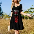 thumbnail image 4 of Labradoodle divertido Labrador Dog Pun (Dark BG) vestido de manga corta vestido de verano mujeres coreanas vestido de dama de honor mujer, 4 of 7