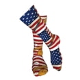 thumbnail image 4 of Honeii American Flag And Baseball Print Calf Socks Sports Socks Seamless Toe, Trouser Socks,Knee High Long Socks for Women and Men-One Size, 4 of 8