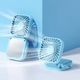 thumbnail image 1 of Fiudx Ofertas Flash Del Día Solo En Línea Ventiladores Portátiles Con Sus Propios Espejos De tocador Ventilador Recargable Usb Flujo De Aire De 3 Velocidades Para Colgar En El Cuello Adecuado Para Vi, 1 of 7