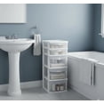 thumbnail image 3 of Italhome Cajonera De Plástico, Cajonera Organizador Multiusos De Color Blanco Con 5 Cajones Transparentes Fox, 3 of 7