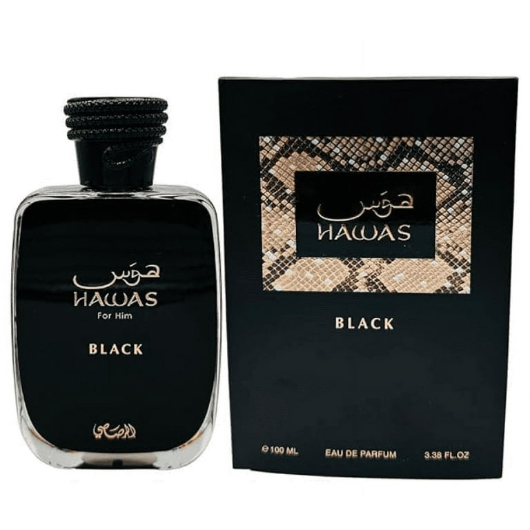 香水(ユニセックス) Rasasi Hawwas Black 100ml EDP Rasasi Hawas Black 100ML EDP Spray, Citrus and Woody Fragrance for