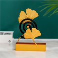 thumbnail image 5 of Bewildely Ginkgo Leaf Holder Golden Stand Delicado Adorno de Escritorio Hierro Soporte con Ceniza para Dormitorio Decoración del hogar Hoja doble Bewildely HA026082-02, 5 of 5