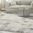 thumbnail image 2 of Calvin Klein  CK022 Infinity Indoor Abstract Area Rug 7' 10" x 9' 10" - Ivory/Grey/Blue - Rectangle, 2 of 7