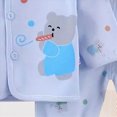 thumbnail image 5 of Ccpelsie Newborn Baby Boy Clothes And Toddler Five Piece Cotton Baby Clothing Set Soft And Comfortable Baby Clothing（A-Blue,0-3 Months), 5 of 7
