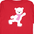 thumbnail image 4 of Inktastic Polar Bear, White Bear, Ice Skating Bear, Scarf Boys or Girls Long Sleeve Toddler T-Shirt, 4 of 5
