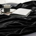 thumbnail image 6 of Cozy Comfort Fleece Blanket Twin Size Black - Lightweight Soft Cozy Blankets and Throws, 60X80 inches, 6 of 6