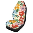 thumbnail image 5 of Uourmeti Colorful Flowers Car Seat Cover Wear Resistant Automobile Seat Protector Non Slip Anti Fade 1 Pieces Set Compatible with Truck SUVs, 5 of 6