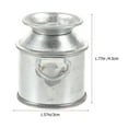 thumbnail image 3 of Guichaokj 2-Pack Mini Galvanized Metal Buckets for Dollhouse Decor, Small Tin Flower Pots for Crafts and Decorations, 3 of 6