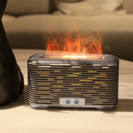 

Clearance USB Essential Oil Diffuser Cool Mist Humidifier With Flame Lamp 2 Modes For Home Office